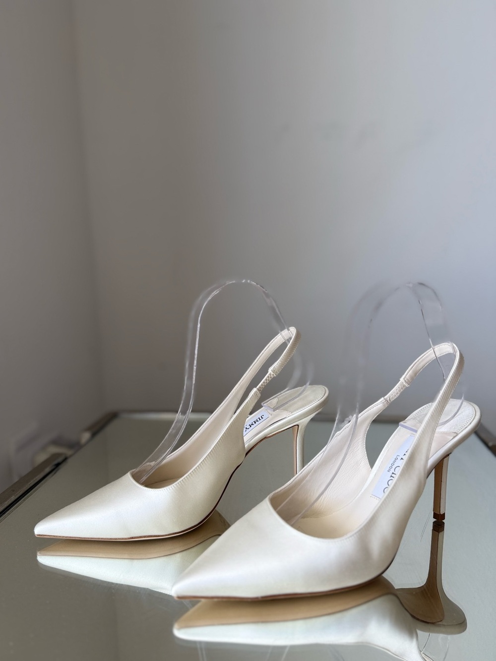 Jimmy Choo Love 85 satin slingback pumps
$850 37.5 - Picture 5 of 13